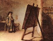 REMBRANDT Harmenszoon van Rijn The Artist in his Studio oil on canvas